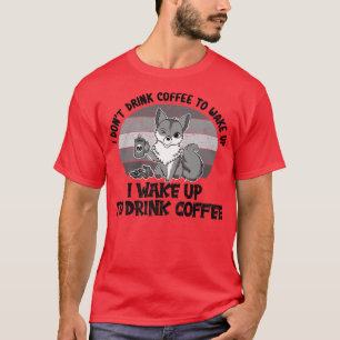 Fo Drinking Coffee, Funny Animal Lover For Men Wom T-Shirt