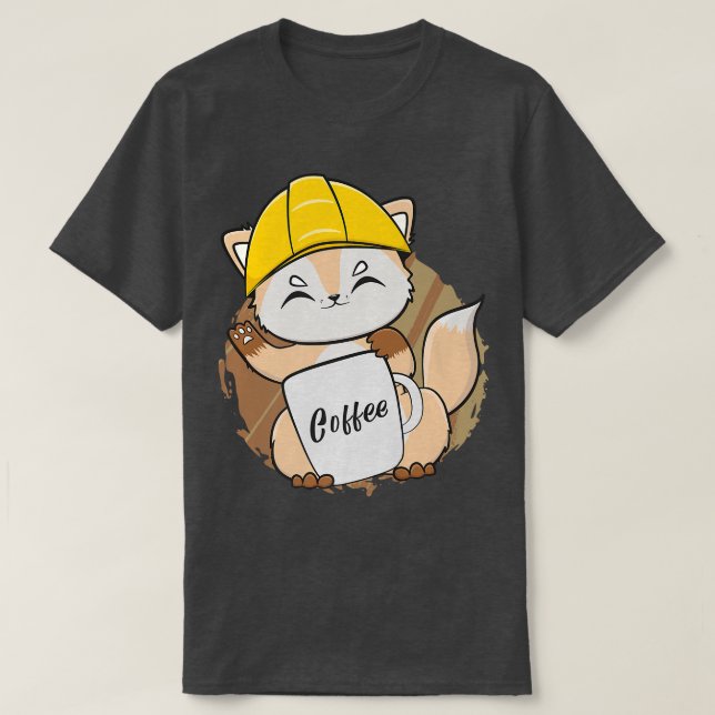 Fo Drinks Coffee For Coffee Lover And Construction T-Shirt (Design Front)