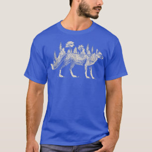 Fo Forest Silhouette Hiking Nature Animal 1421 T-Shirt