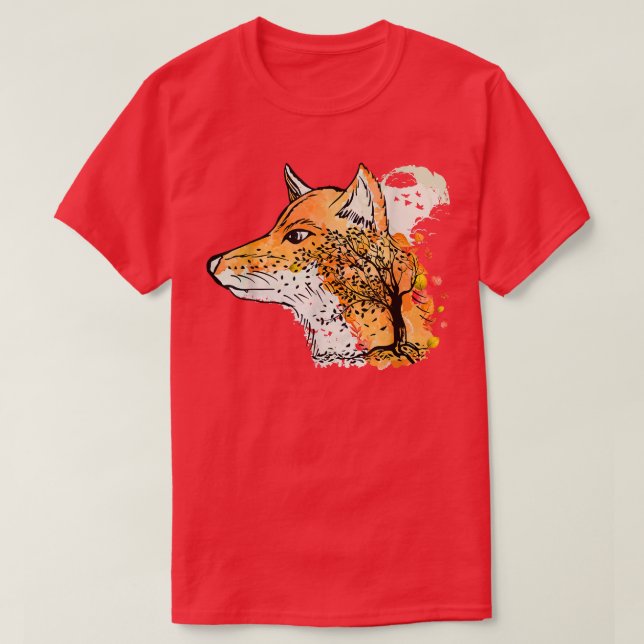 Fo Lover Cute Fo Fall Autumn Forest Animals Fo  T-Shirt (Design Front)