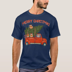 Fo Xmas Vintage Red Pickup Retro Truck T-Shirt