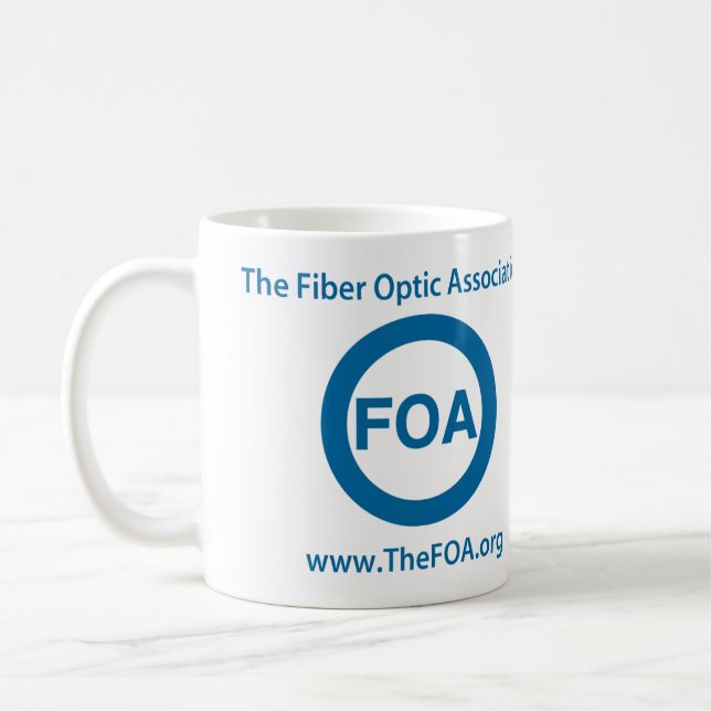 FOA logo coffee mug (Left)