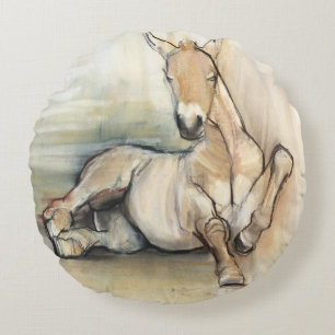 Foal 2012 round cushion