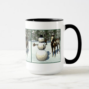 Foal and Snowman Mug