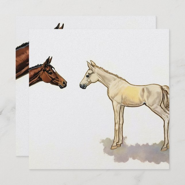 "Foal Friends" Card By Esorada (Front/Back)