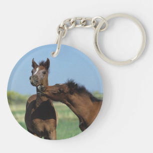 Foals Playing 2 Key Ring