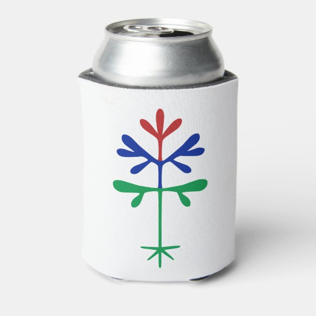 Foam Can Cooler with a Tri-colour Sapling (Can Back)