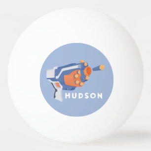 Foam dart gun custom design label ping pong ball