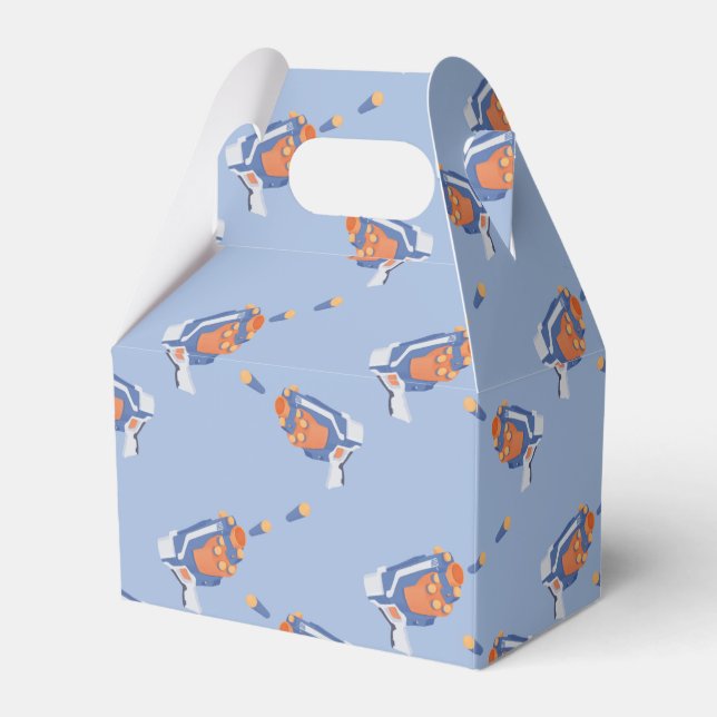 Foam dart guns design favour box (Front Side)