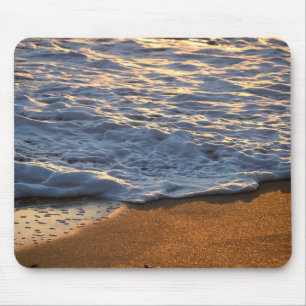 Foam surf wave at the ocean beach  mouse pad