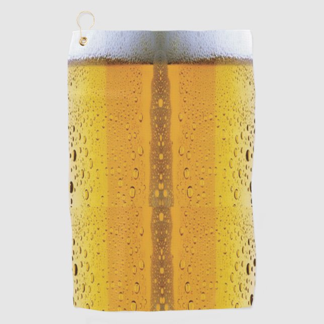 Foaming Beer Golf Towel (Front)