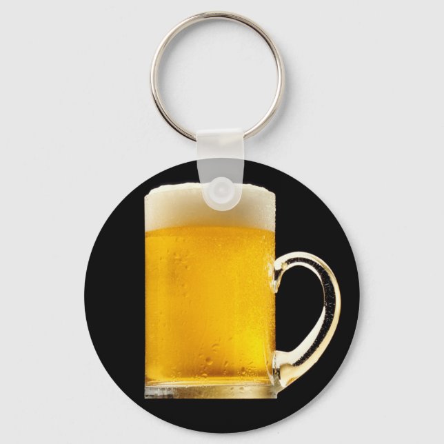 Foamy Beer Mug Key Ring (Front)