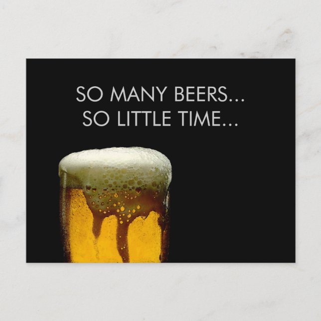 Foamy Beer Mug Postcard (Front)
