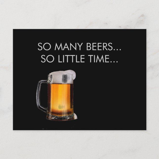 Foamy Beer Mug Postcard (Front)