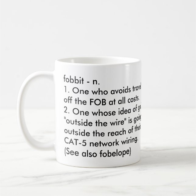 Fobbit mug (Left)