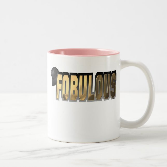 Fobulous Gold Two-Tone Coffee Mug (Right)