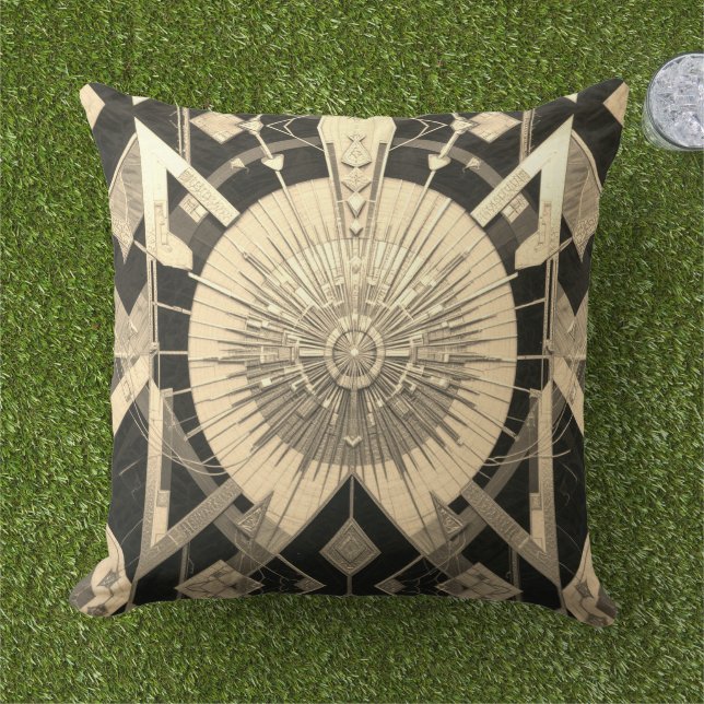 Focal Yantra Outdoor Polyester 51 x 51 cm Throw  Cushion (Grass)