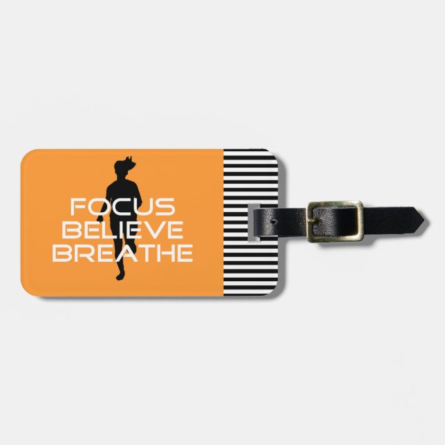 Focu Believe Breathe Luggage Tag (Front Horizontal)