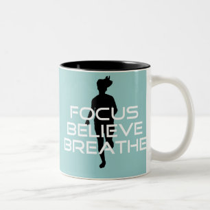 Focu Believe Breathe Two-Tone Coffee Mug