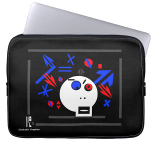 Focus a Skullnskin Graphic by J.H. Thornton Laptop Sleeve