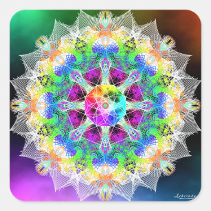 Focus and Create  Square Sticker