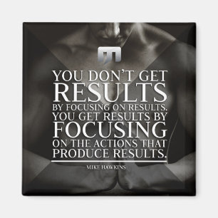 Focus and Results - Workout Motivational Magnet