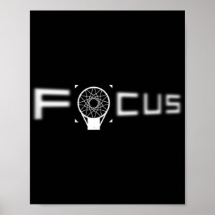 Focus Basketball Blurred Typography Tank Top Poster