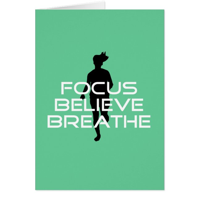 Focus Believe Breathe Running (Front)