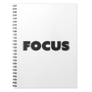 Focus Blurry Text Notebook
