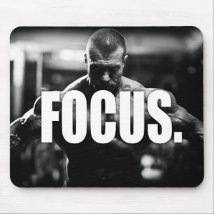 FOCUS - "Body building" Motivational Mouse Pad