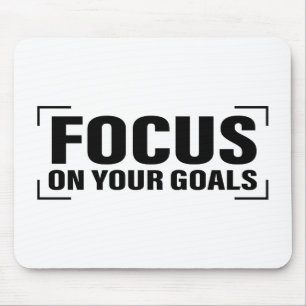 Focus Distraction Quotes Inspirational Quote Art Mouse Pad