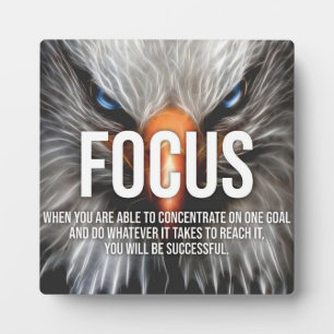 FOCUS - Eagle Motivational Plaque
