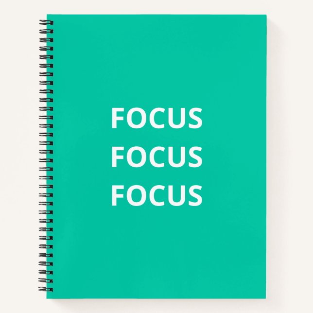 “Focus Focus Focus” Student Productivity Journal (Front)