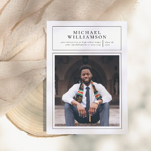 Focus   Formal Frame Photo Graduation Announcement