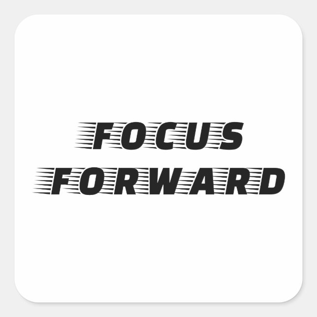 Focus Forward Square Sticker (Front)