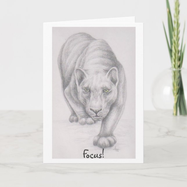 Focus! greeting card (Front)