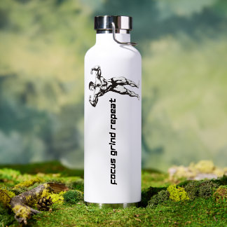 Focus Grind Repeat Gym Water Bottle