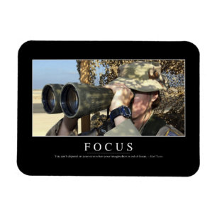 Focus: Inspirational Quote Magnet