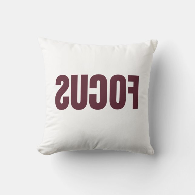 FOCUS inverted funny meme  Cushion (Front)