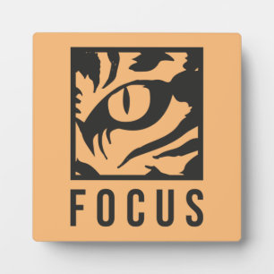FOCUS - Lion, Success and Gym Motivational Plaque