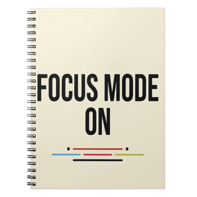 Focus Mode ON. Notebook (Front)
