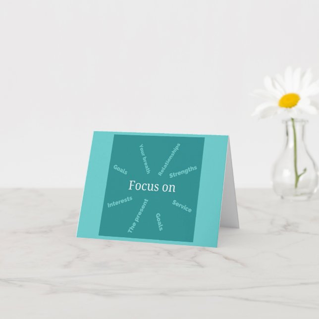 Focus On Card (Small Plant)