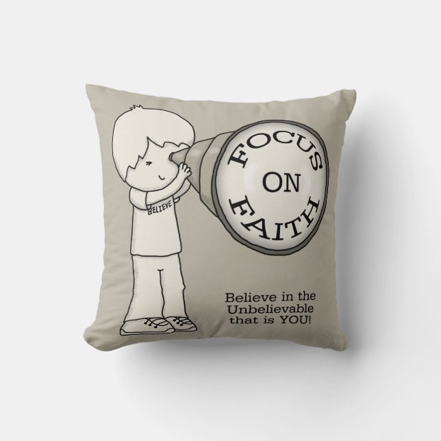Focus On Faith Cushion (Front)