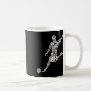 Focus On Goals Net Success Soccer Fan Gear Print  Coffee Mug
