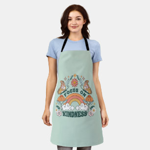 Focus on Kindness Groovy Graphic Apron