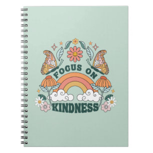Focus on Kindness Groovy Graphic Notebook