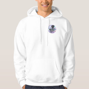 Focus on the Beauty - Pen and Ink Rose on pastel Hoodie