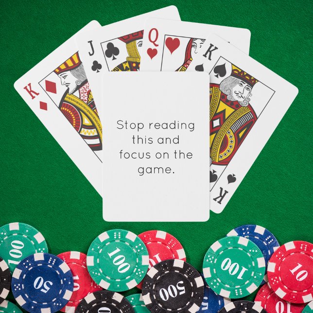 Focus On The Game Sassy Quote Playing Cards (Creator Uploaded)