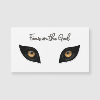 Focus on the Goal - Intense Leopard Eyes Art