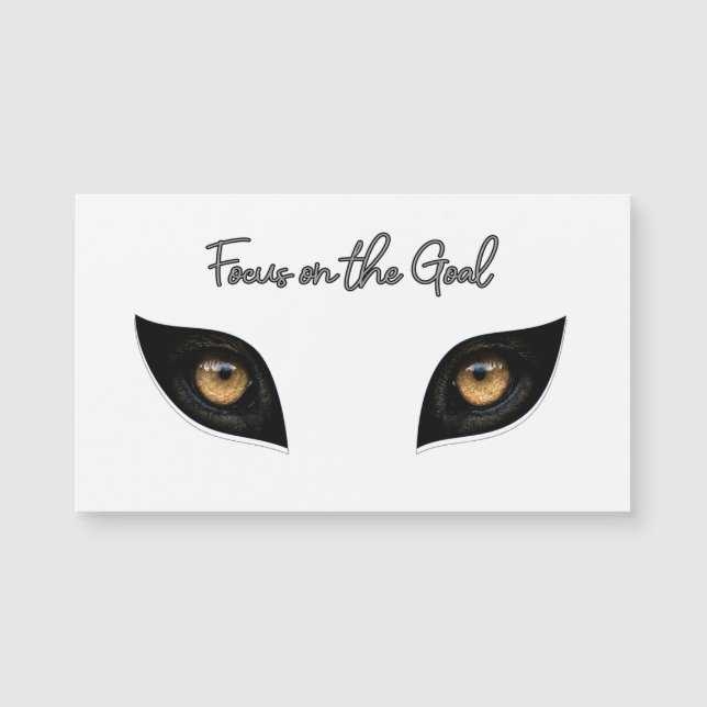 Focus on the Goal - Intense Leopard Eyes Art (Front)